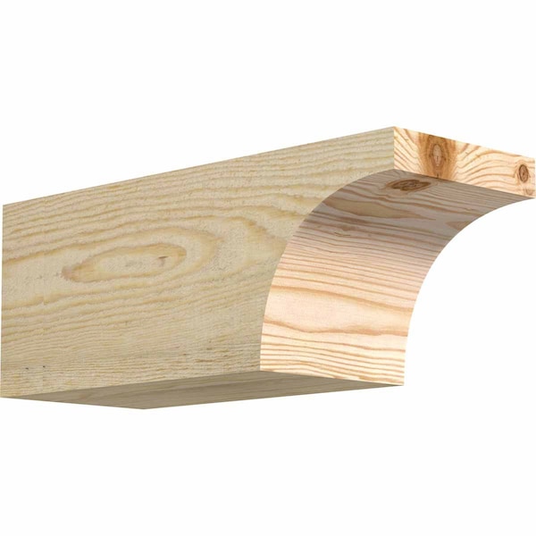 Ekena Millwork Huntington Rough Sawn Rafter Tail, Douglas Fir, 6"W x 6"H x 16"L RFT06X06X16HUN00RDF - main